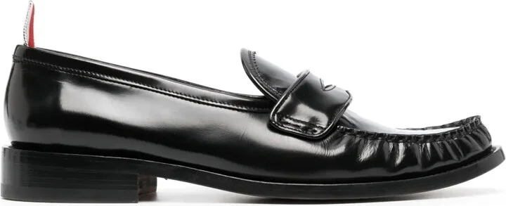 Penny-Slot Leather Loafers