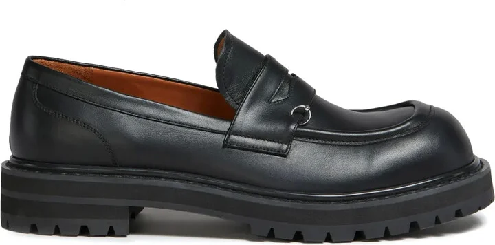 Penny-Slot Leather Loafers