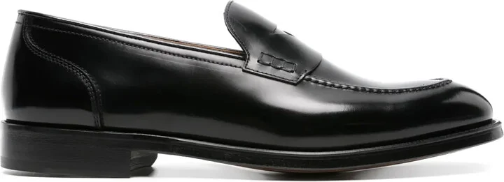 Penny-Slot Leather Loafers