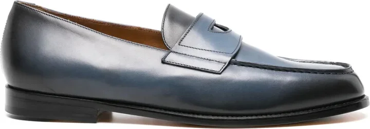 Penny-Slot Leather Loafers