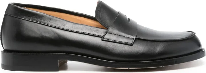 Penny-Slot Leather Loafers