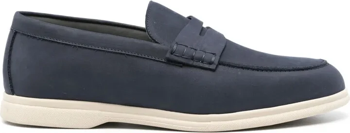 Penny-Slot Leather Loafers