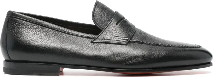 Penny-Slot Leather Loafers