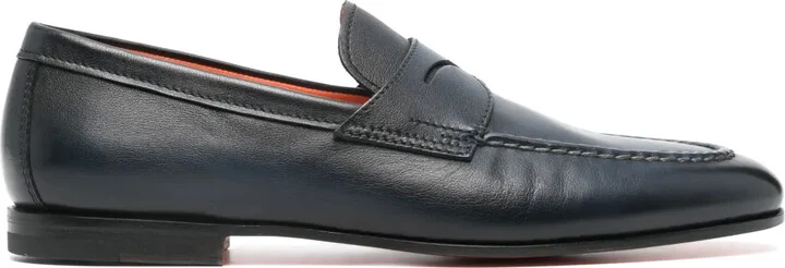 Penny-Slot Leather Loafers