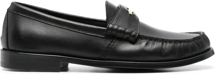 Penny-Slot Leather Loafers
