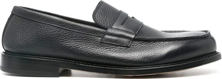 Penny-Slot Leather Loafers