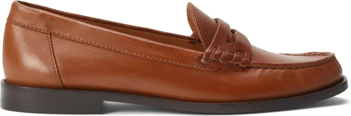 Penny-Slot Leather Loafers