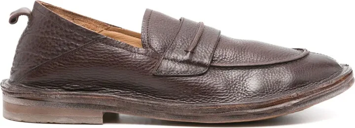 Penny-Slot Leather Loafers