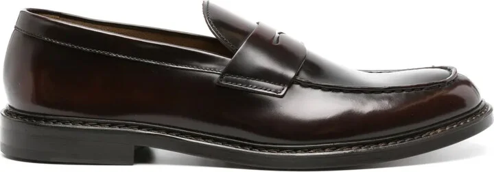 Penny-Slot Leather Loafers