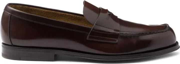Penny-Slot Leather Loafers