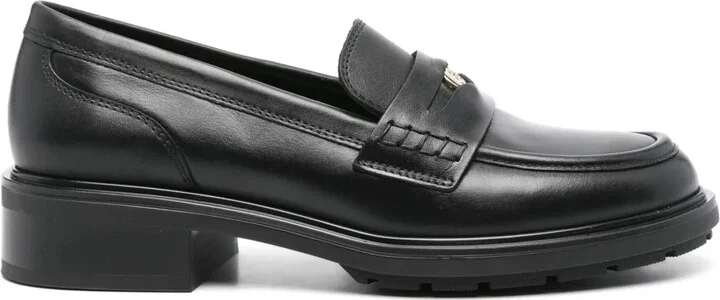 Penny-Slot Leather Loafers