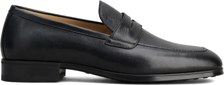 Penny-Slot Leather Loafers