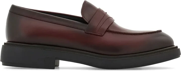 Penny-Slot Leather Loafers