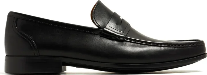 Penny-Slot Leather Loafers