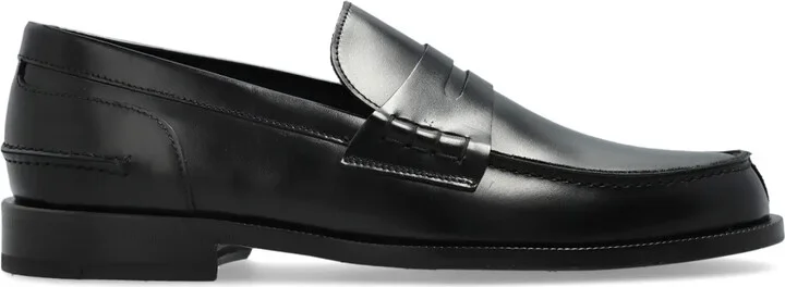 Penny-Slot Leather Loafers