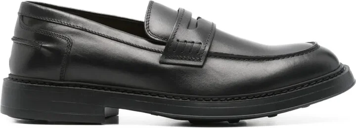 Penny-Slot Leather Loafers