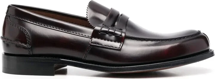 Penny-Slot Leather Loafers