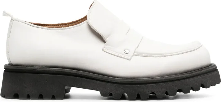 Penny-Slot Leather Loafers
