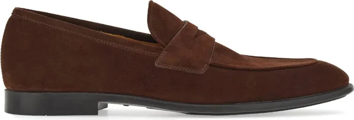 Penny-Slot Leather Loafers