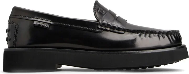Penny-Slot Leather Loafers