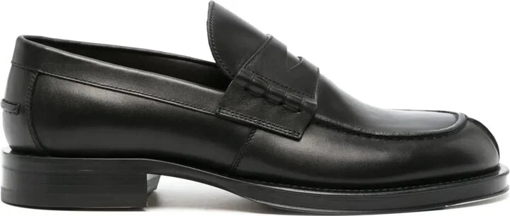 Penny-Slot Leather Loafers