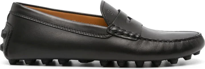 Penny-Slot Leather Loafers