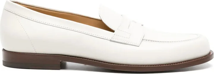 Penny-Slot Leather Loafers