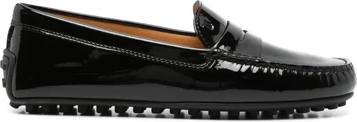 Penny Slot Patent-Leather Loafers