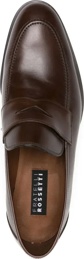Penny-Slot Polished Leather Loafers - Image 4