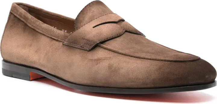 Penny-Slot Suede Loafers - Image 2