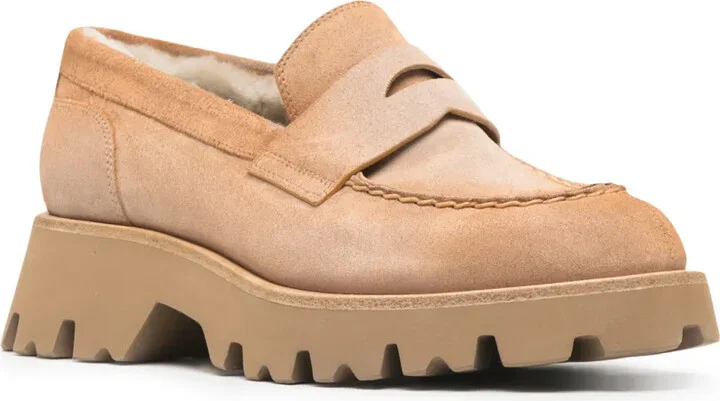 Penny Slot Suede Loafers - Image 2