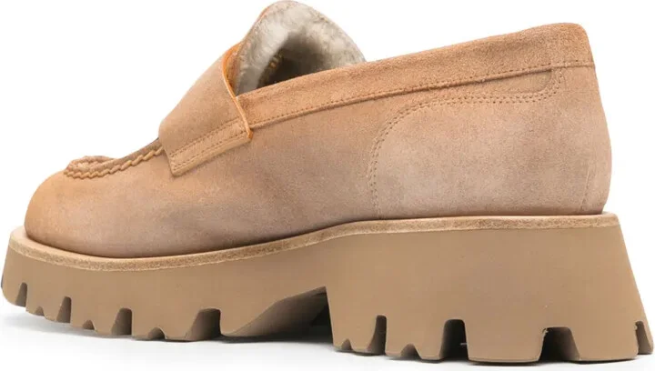 Penny Slot Suede Loafers - Image 3