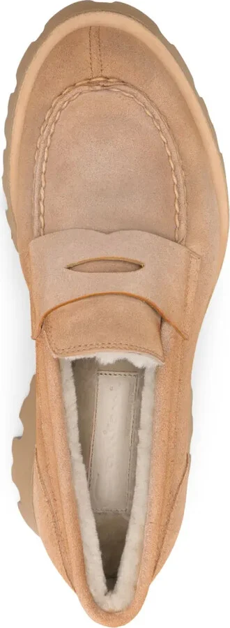 Penny Slot Suede Loafers - Image 4