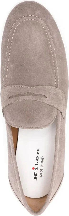 Penny Slot Suede Loafers - Image 4