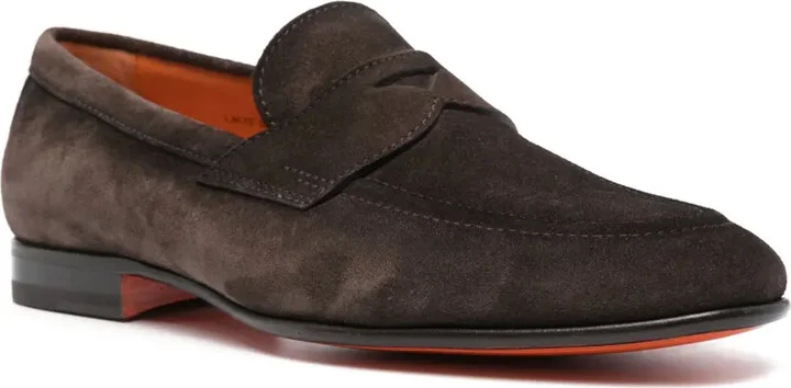 Penny-Slot Suede Loafers - Image 2