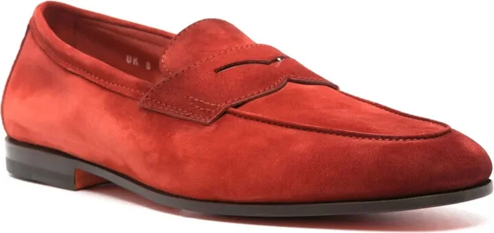 Penny-Slot Suede Loafers - Image 2