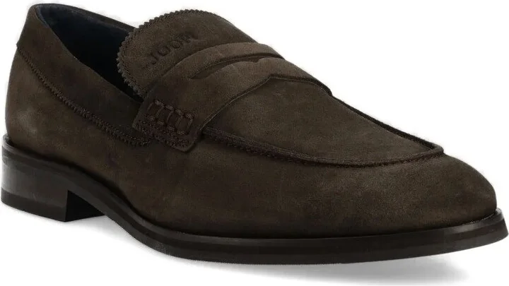 Penny-Slotsuede Loafers