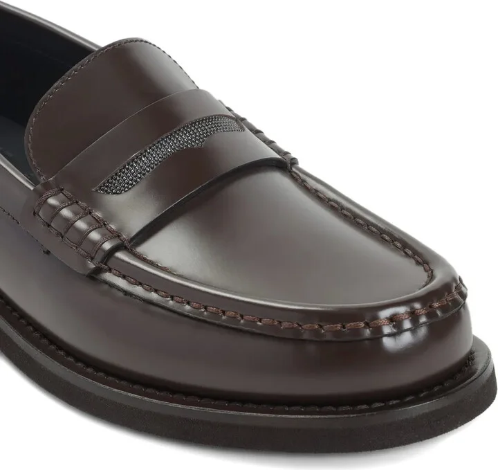 Penny-Strap Leather Loafers - Image 4