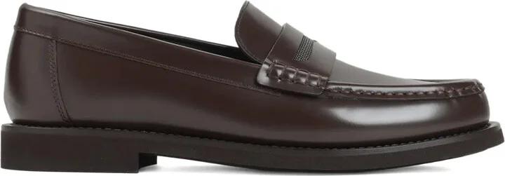 Penny-Strap Leather Loafers