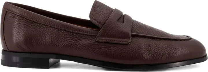 Penny-Strap Leather Loafers