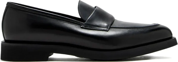 Penny-Strap Leather Loafers