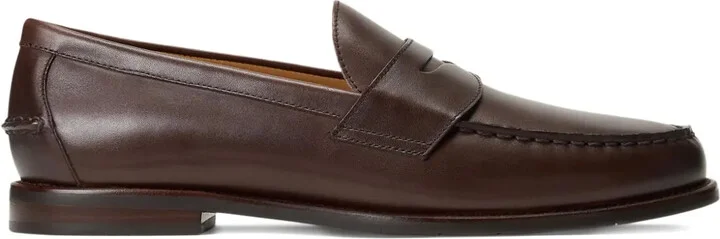 Penny-Strap Leather Loafers