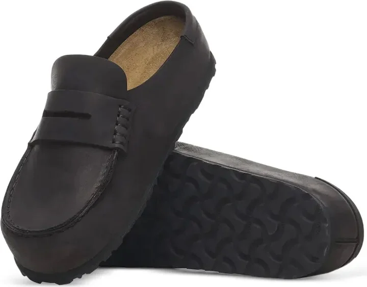 Penny-Strap Leather Slides - Image 3