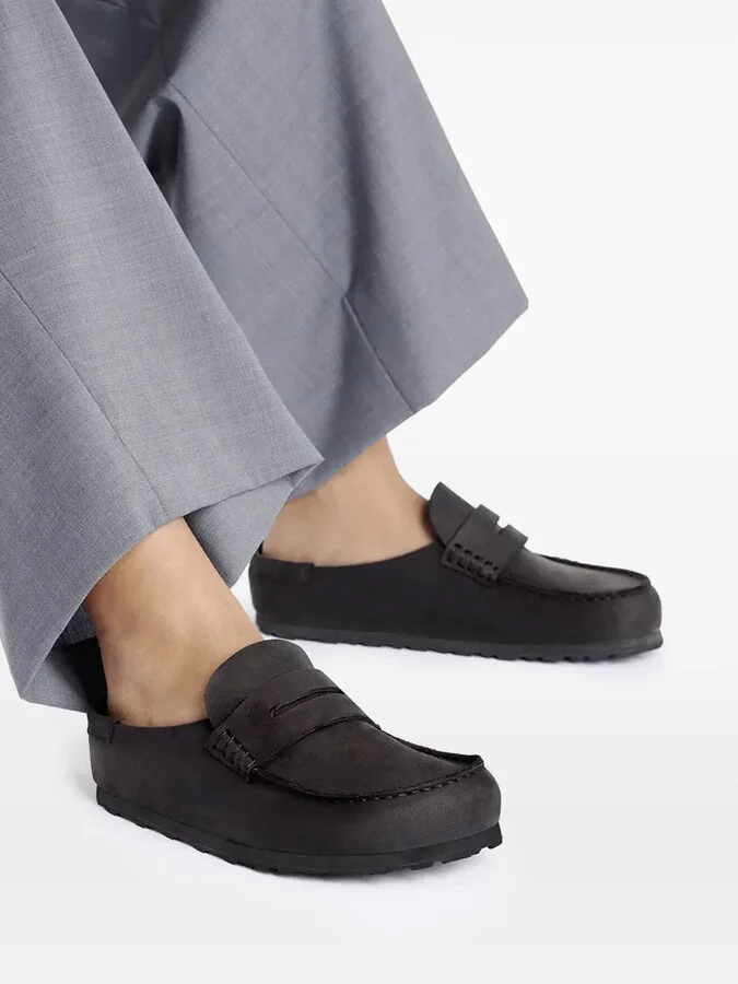 Penny-Strap Leather Slides - Image 5