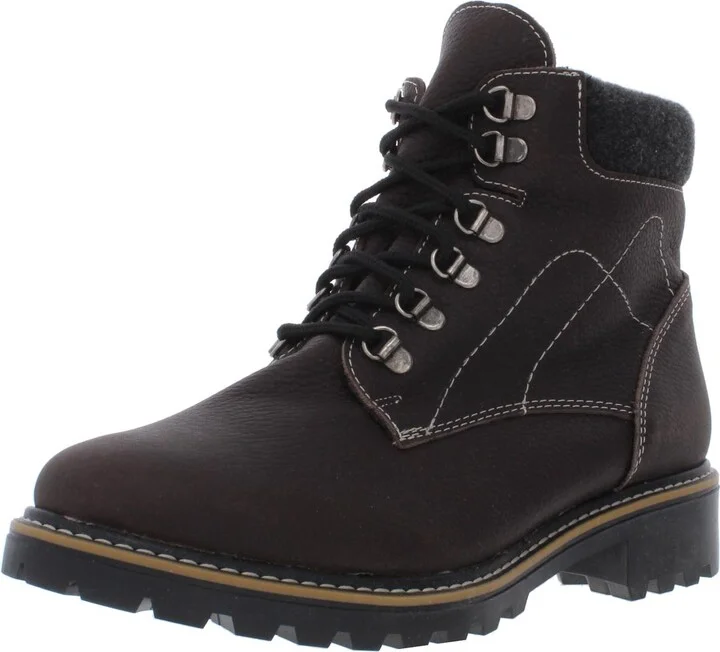 Penny Womens Leather Fleece Lined Casual Boots