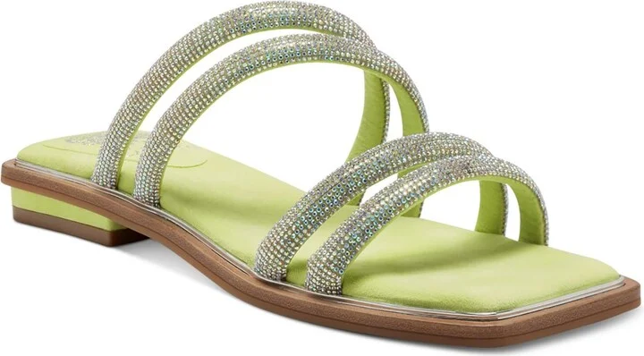 Peomi Womens Microsuede Open Toe Dress Sandals