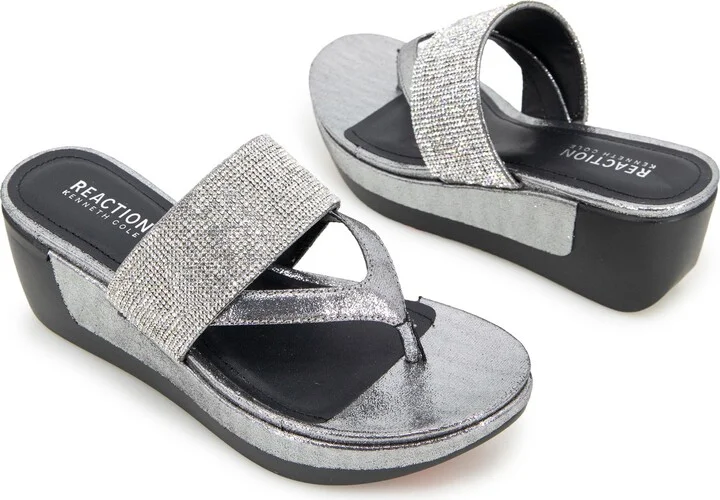 Pepea Crystal Platform Wedge Sandal - Image 9