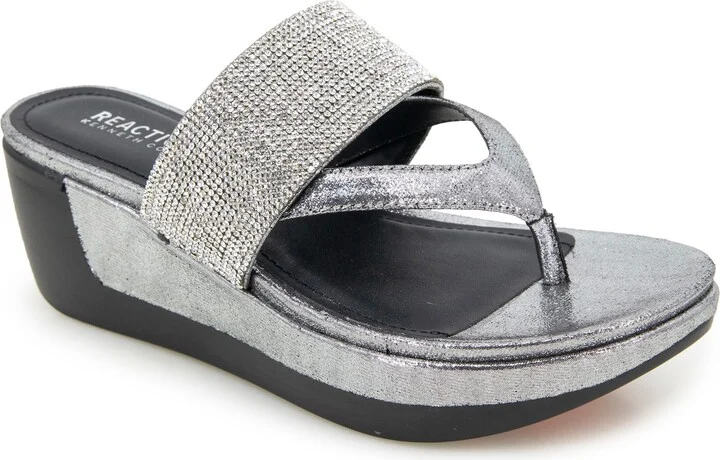 Pepea Crystal Platform Wedge Sandal