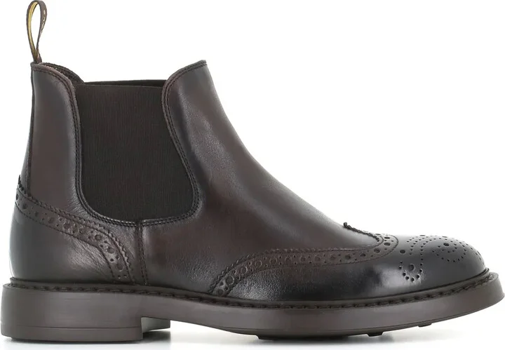Perforated Ankle Boots