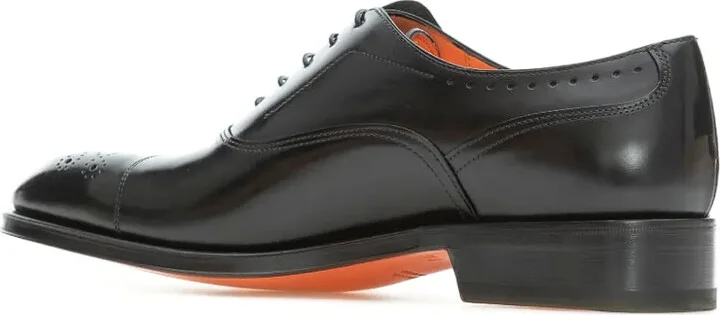 Perforated Cap-Toe Oxford Shoes - Image 2